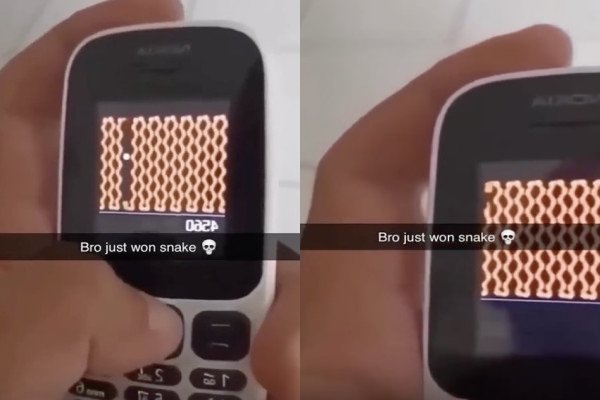 Terminer le snake sur un vieux téléphone