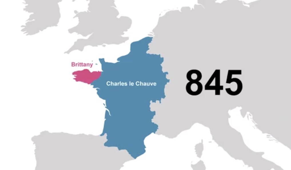 Les frontières de la France de 481 à 2020