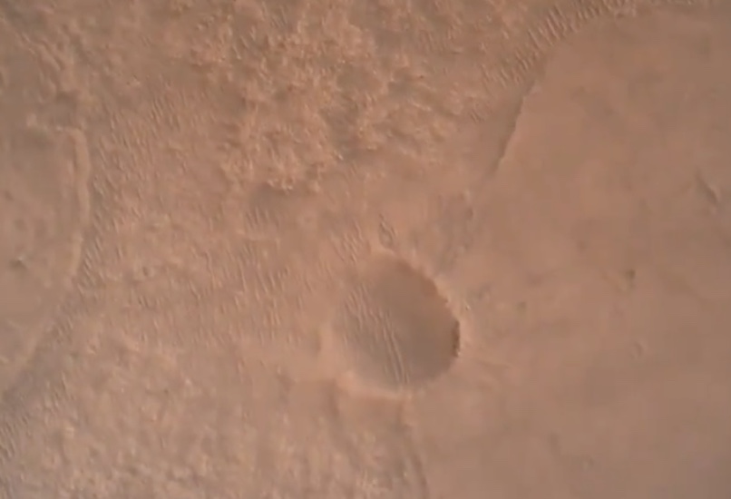 La vidéo de l'arrivée du rover Perseverance sur la planète Mars