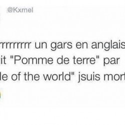 Mdrrrrrrrrrrr un gars en anglais il a traduit...