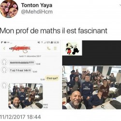 Mon prof de maths il est fascinant