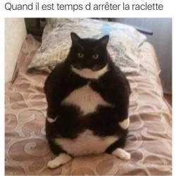 Quand il est temps d'arréter la raclette  