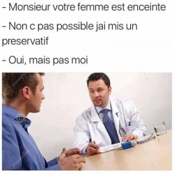 Monsieur votre femme est enceinte