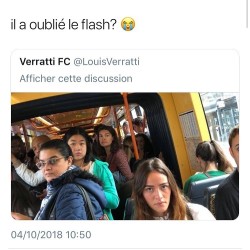 Quand tu oublies le flash