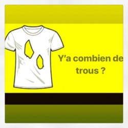 Il y a combien de trous sur ce t-shirt ?