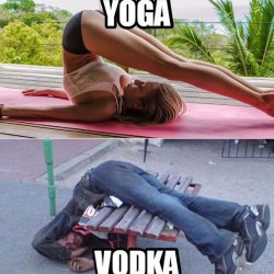 Yoga vs Vodka