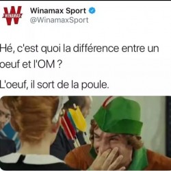 La différence entre un oeuf et l'OM