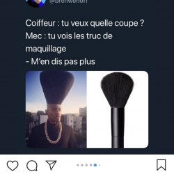 Tu vois les trucs de maquillage ?