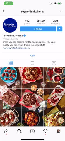 Le feed Instagram génial du compte Reynolds Kitchens
