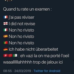 Quand tu rates un examen