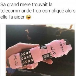 Télécommande de grand-mère