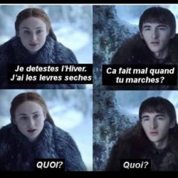 Je détestes l'hiver