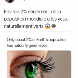 Tag quelqu'un qu'a les yeux verts