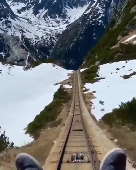 Visite dans les montagnes Suisses