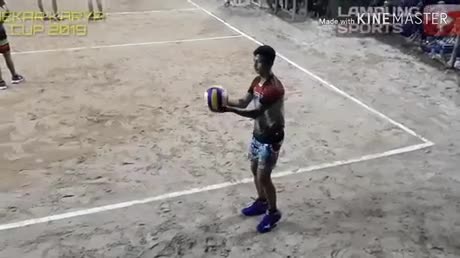 Une bonne technique pour faire un service gagnant au volley