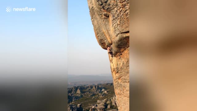 Escalade à la force des bras