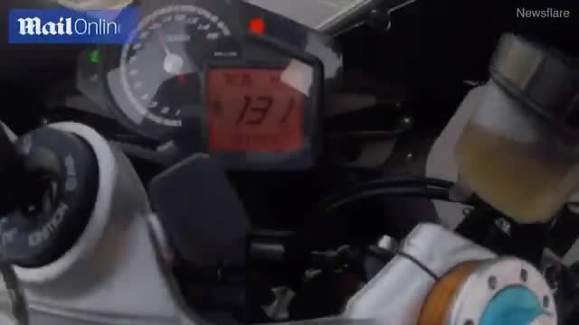 Un motard se crashe à 190 km/h et survit (Lituanie)
