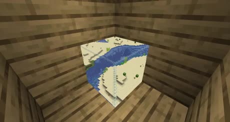 Le bloc monde de Minecraft