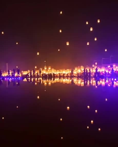 Les lanternes de Loi Krathong (Thaïlande)