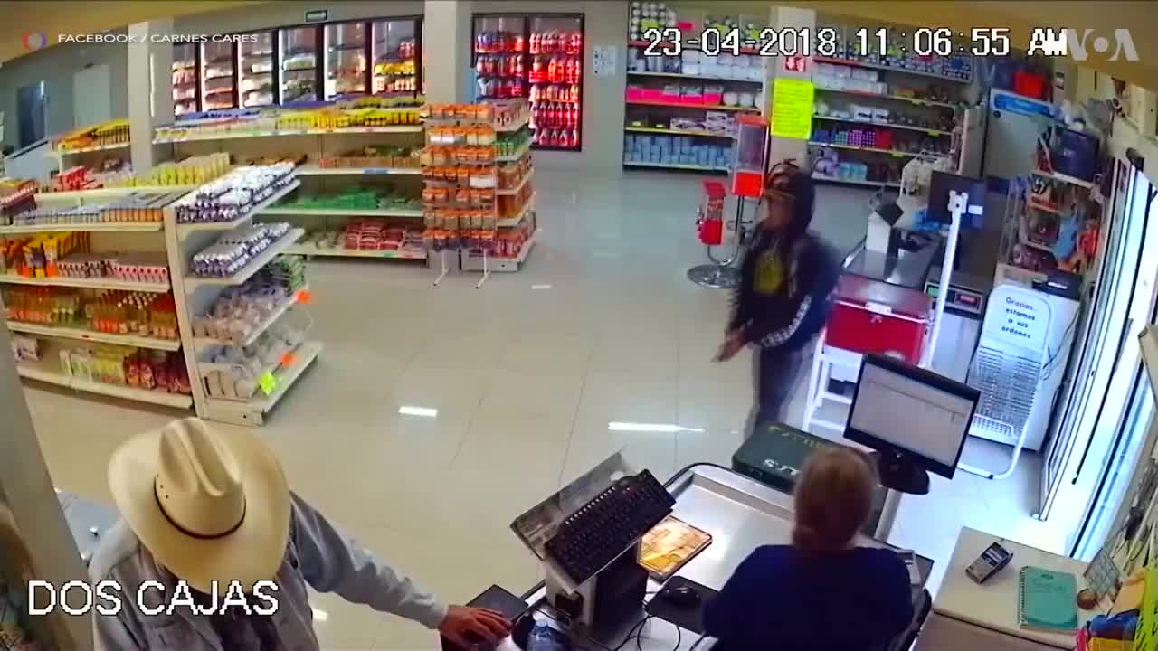 Un braqueur se fait neutraliser en beauté (Mexique)