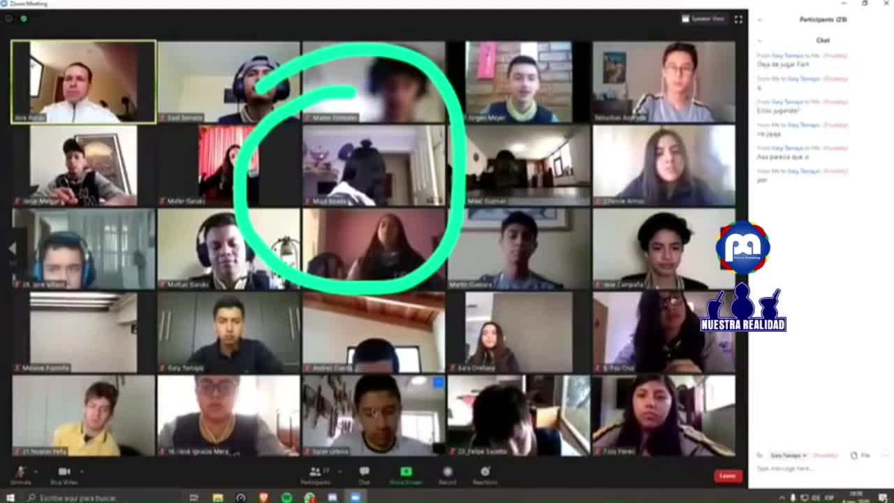 Cambriolage pendant un cours en ligne (Équateur)