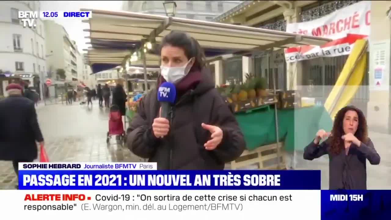 Une journaliste de BFM TV tombe sur un os en interrogeant un passant sur le réveillon