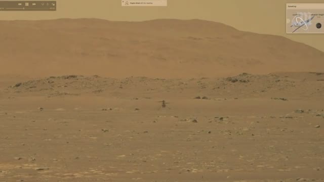 Le premier vol de l'hélicoptère Ingenuity sur la planête Mars