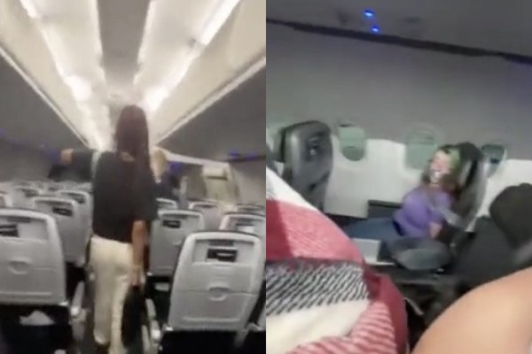 Une passagère se fait scotcher à son siège après avoir essayé d'ouvrir la porte de l'avion en plein vol