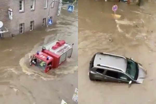 Les impressionnantes inondations qui ont frappé l'Allemagne cette semaine