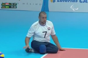 Énorme point en volley paralympique (Tokyo 2020)