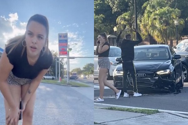 Une femme tente de changer les faits après avoir percuté une Lamborghini par l'arrière