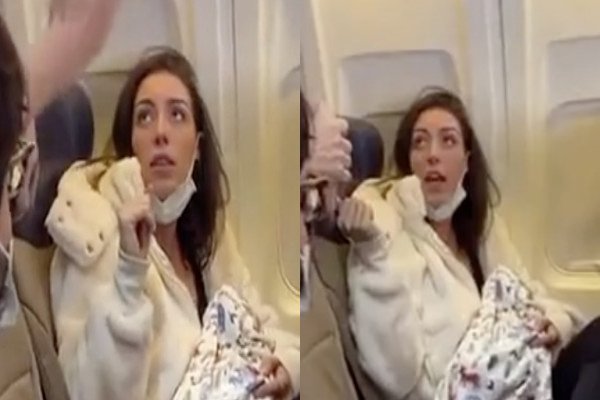 Une femme prétend avoir un bébé dans l'avion