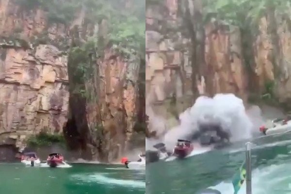 Un rocher s'effondre sur des bateaux de touristes (Brésil)