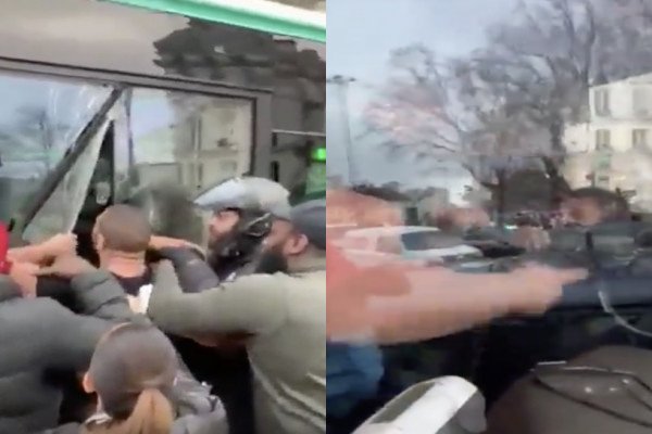 Un homme frappe un chauffeur de bus (Bastille, Paris)