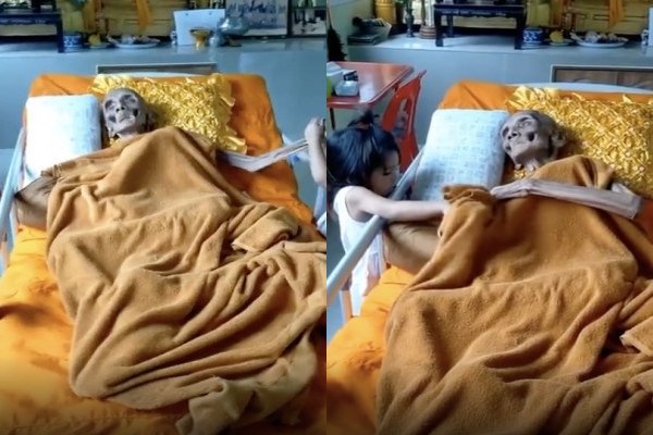 Ce moine bouddhiste de 107 ans a bien respecté sa sèche (Thaïlande)