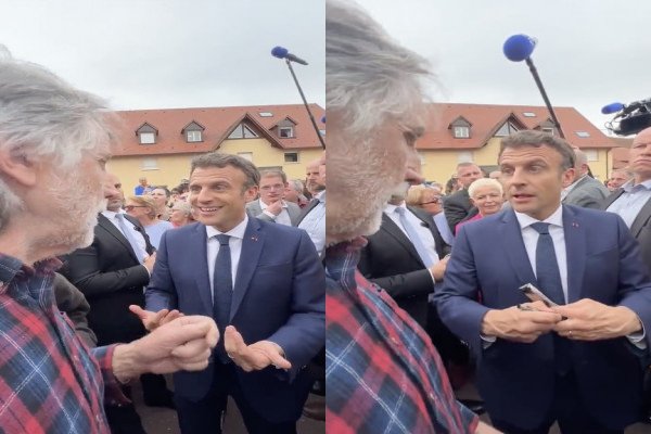 Un habitant de Châtenois se clashe avec Emmanuel Macron (Alsace)