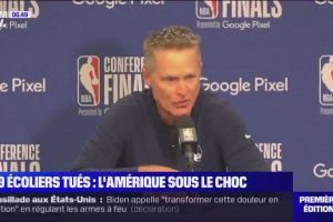 La colère du coach NBA Steve Kerr suite à la fusillade au Texas