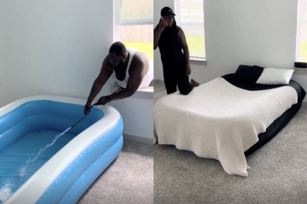 Prank : il remplace le lit de sa femme par une piscine gonflable