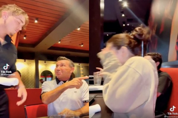 Un père trolle sa fille au restaurant