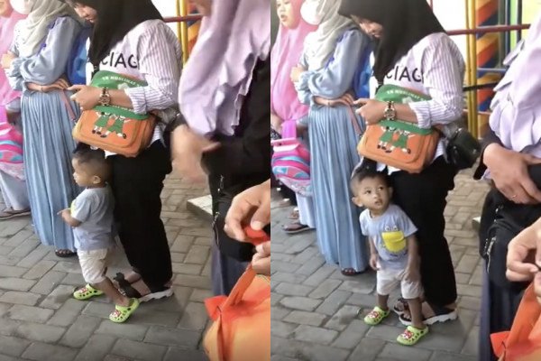 Un enfant se trompe de maman (Indonésie)