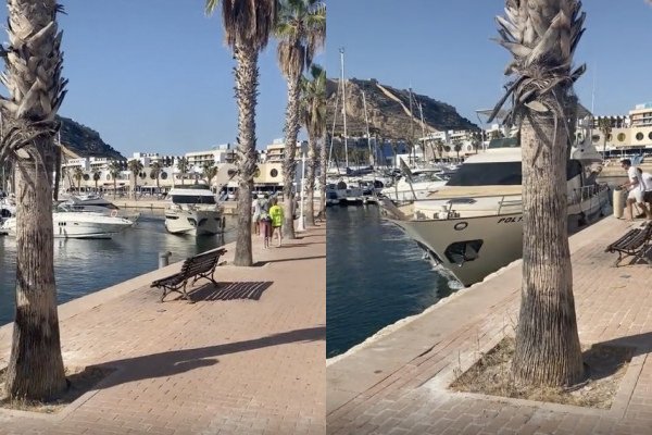 Régis sort son yacht (Alicante)