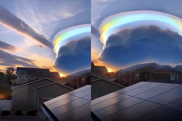 Un magnifique nuage iridescent observé en Chine