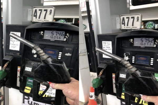Un automobiliste est victime d'un petit bug plutĂ´t embĂŞtant Ă la pompe
