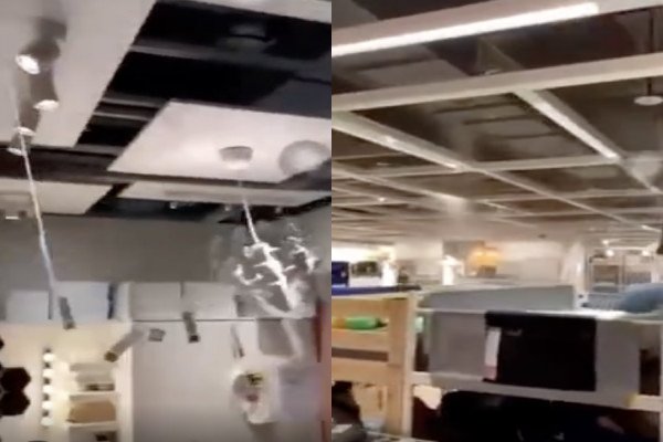 Tremblement de terre chez Ikea (Taiwan)