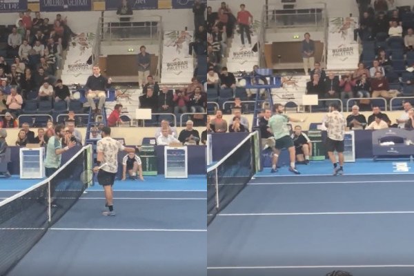 Tennis : Corentin Moutet et Adrian Andreev se tapent dessus à la fin de leur match