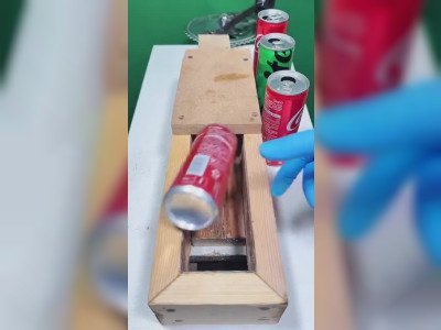 Fait maison : machine à écraser les canettes