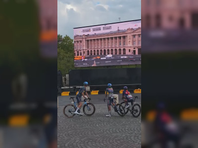 Le Tour de France suivi sur écran géant
