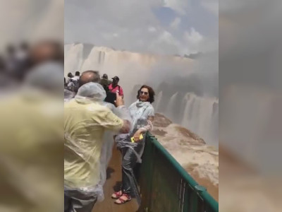 Les chutes d'Iguazu après de fortes pluies