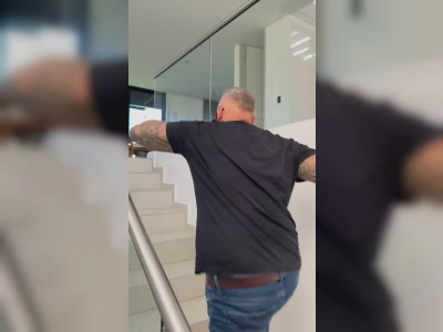 Un mur s'effondre pendant un séisme en Colombie