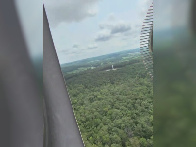 Le montage d'une pale d'éolienne géante